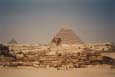 Gizeh - Großer Sphinx vor der Chephren-Pyramide