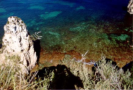 Felsformationen an der Ponta da Piedade