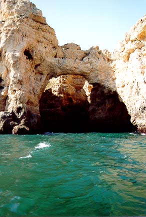 Felsformationen an der Ponta da Piedade