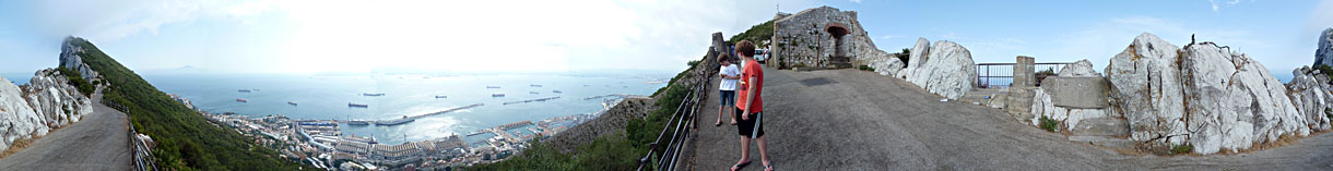 Gibraltar - 360� Panoramablick Upper Rock