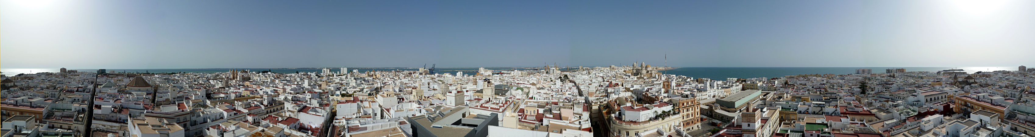 C�diz - 360� Panoramablick vom Torre Tavira