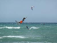 Los Ca�os de Meca - Kite-Surfer bei S�dostwind