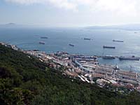Gibraltar - Eingang zur Bucht von Algeciras (Blickrichtung S�dwest)