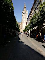 Calle Mateos Gago - im Hintergrund Catedral und La Giralda