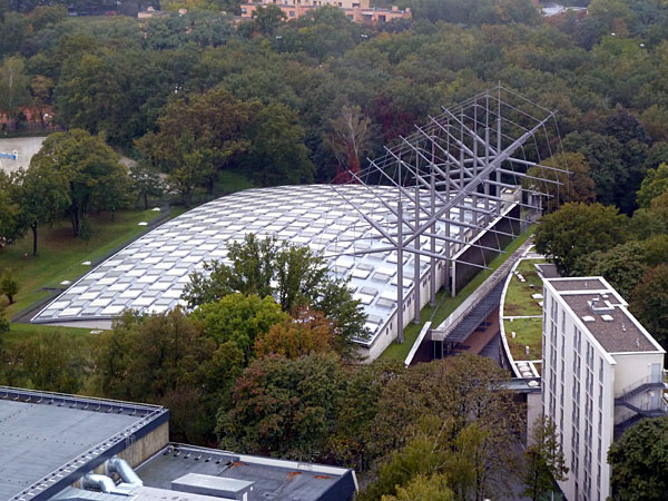 Horst-Korber-Sportzentrum (Blickrichtung Sdwest vom Glockenturm)