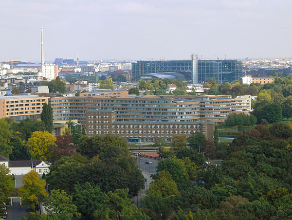 Tiergarten - Blickrichtung Moabiter Werder und Hauptbahnhof