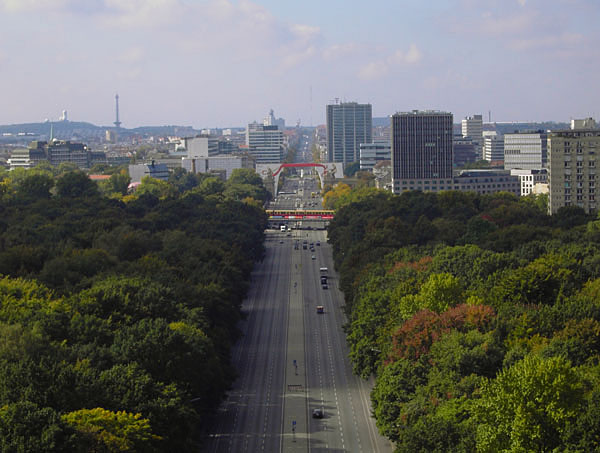 Tiergarten - Blickrichtung Westend und Charlottenburg