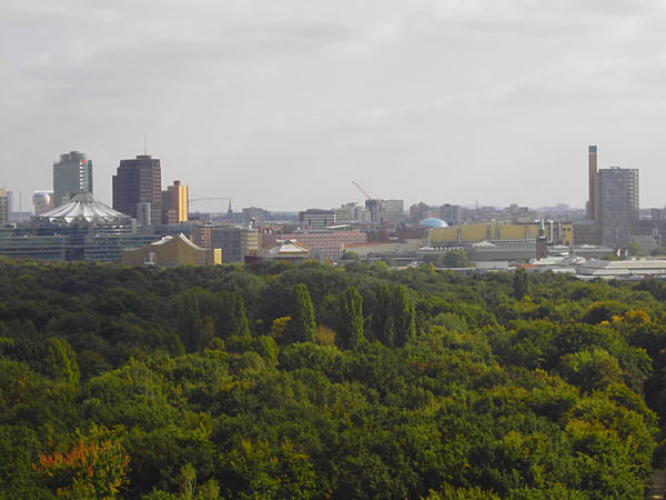 Tiergarten - Blickrichtung Potsdamer Platz