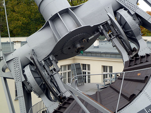 Archenhold-Sternwarte (1896) - Groer Refraktor (Beobachtungsplattform mit Okular)