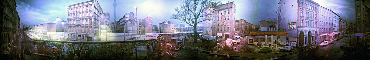 Mauer-Panorama im Asisi Panometer Berlin