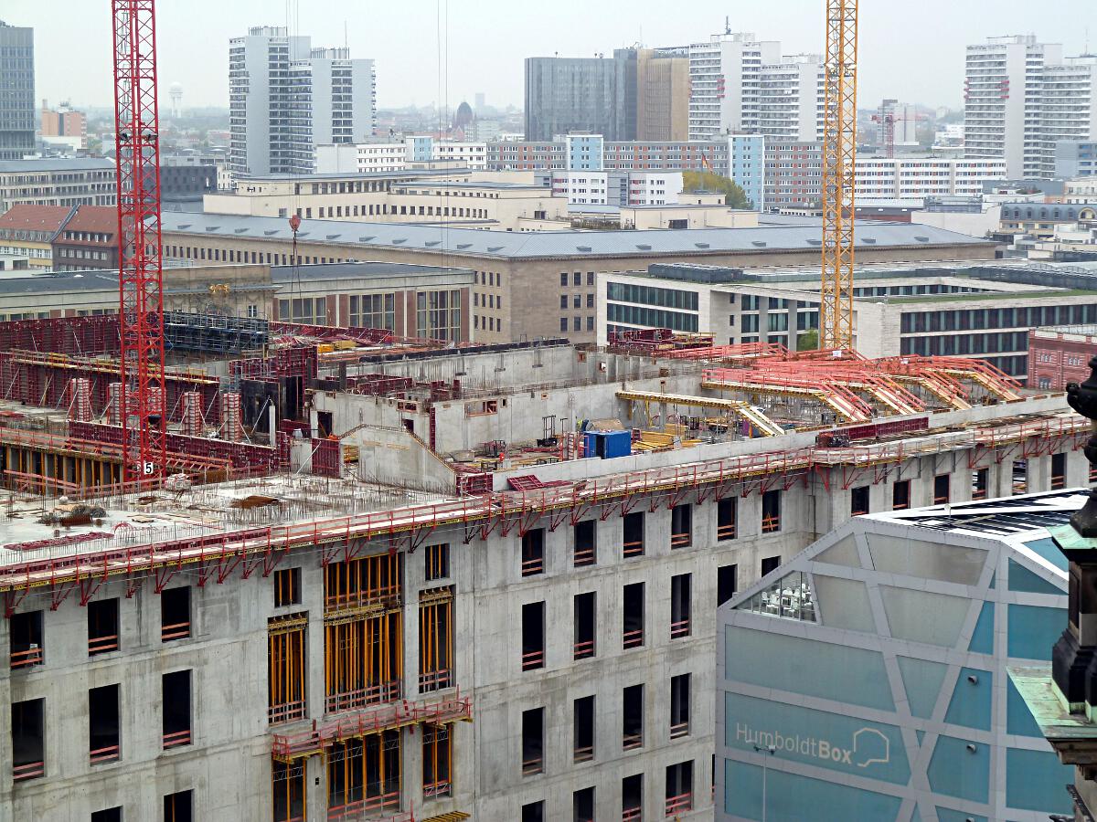 Schloplatz - Baustelle Stadtschloss (Humboldt-Forum), Nordfassade
