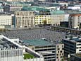 Potsdamer Platz - Blickrichtung Nordost vom Kohlhoff-Tower (Holocaust-Mahnmal)