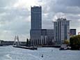 Spreeblick - von der Oberbaumbrcke Richtung Alt-Treptow (Molecule Man und Elsenbrcke)