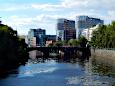 Moabiter Brcke mit Spreebogen (Blick vom Gerickesteg)