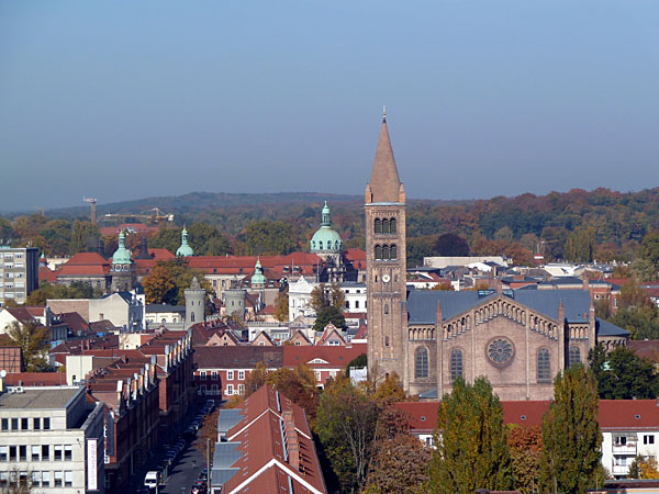 Blick von der Nikolaikirche - Rathaus Potsdam (1902-07), Peter-Pauls-Kirche