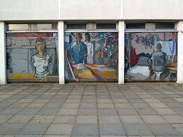 Breite Strae - Mosaikband ehem. Datenverarbeitungszentrum (1969-71)