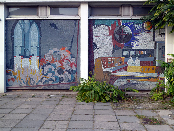 Breite Strae - Mosaikband ehem. Datenverarbeitungszentrum (1969-71)