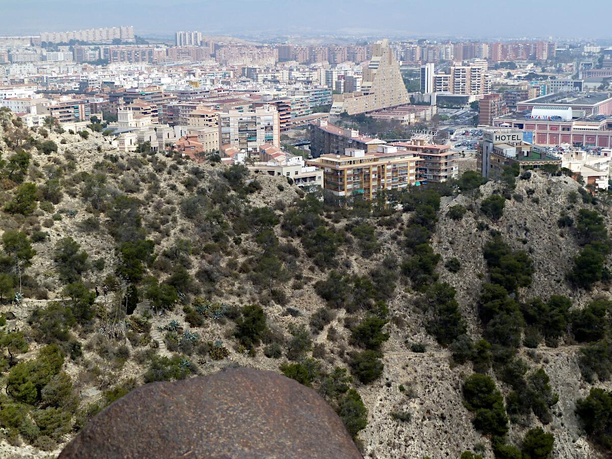Alacant - Castell de la Santa B�rbara (Blickrichtung Nordost)