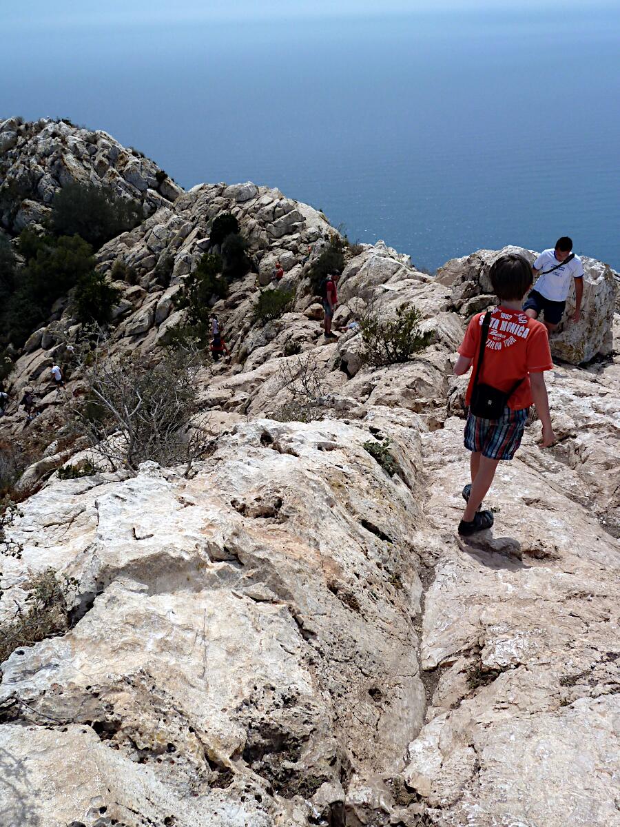 Calp - Penyal d'Ifac (der Abstieg)