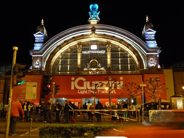 Hauptbahnhof (1888, 1924) - Installation zur Luminale 2014