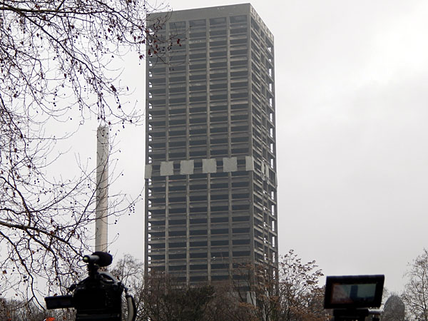 AfE-Turm (116 m) - Sprengung am 2. Februar 2014