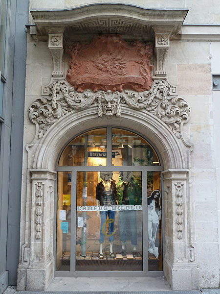 Steinweg - Eingang zum ehem. Hotel Weydenbusch/Union (1907)