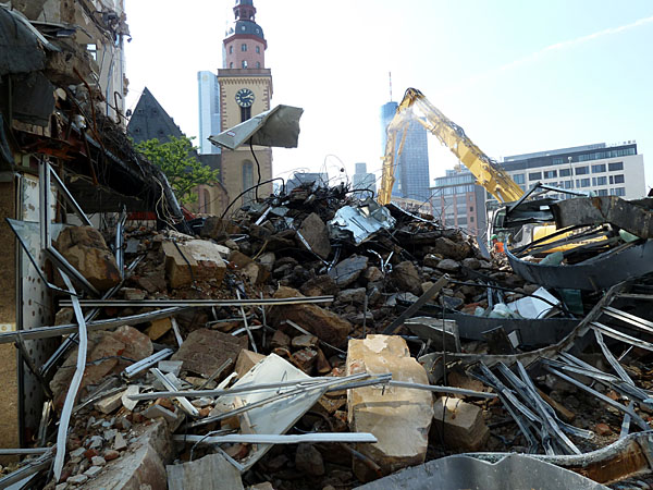 Hauptwache - Abriss Hako-Gebude