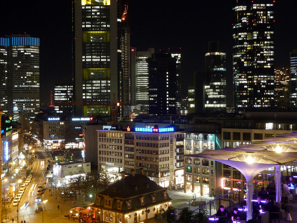 Skyline mit Hauptwache - Blick von der Zeilgalerie