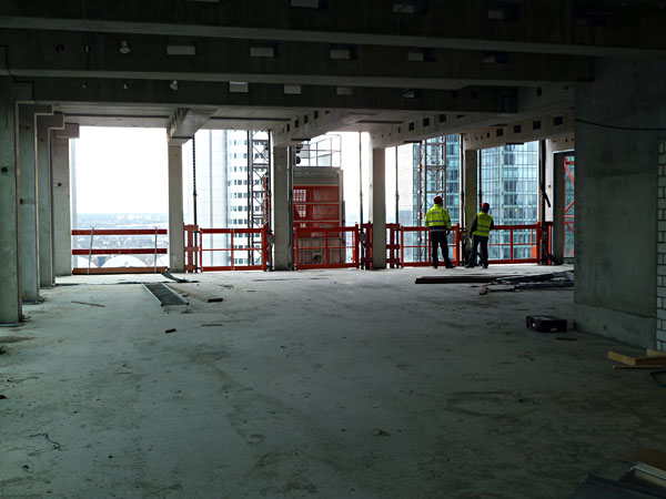 Neubau Taunustor 1-3 - Rohbau 31. OG