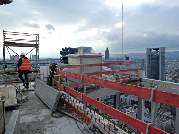 Neubau Taunustor 1-3 - Dachgeschoss (Blickrichtung West)