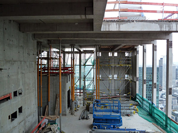 Neubau Taunustor 1-3 - 37./38. OG (Blickrichtung West)