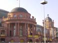 Festhalle (1907-08, 2008, Rotunde und Eckturm mit Kuppelrekonstruktionen)