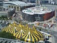 Europaviertel - Skyline Plaza und tempor�re Nutzung durch Extremcircus 'FlicFlac'
