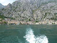 Limone sul Garda - Seeansicht von Bord der F�hre nach Malc�sine