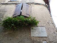 Malc�sine - historische Stra�enecke der Inhaftierung Goethes (14. September 1786)