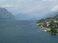 Malc�sine - n�rdlicher Gardasee mit Monte Brione