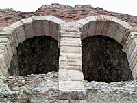 Verona - r�misches Amphitheater (Detail Trib�nengeb�ude von Au�en)