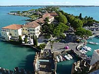 Sirmione - Castello Scaligero (Blickrichtung S�den vom Torre di Mastino)