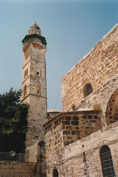 Jerusalem - Minarett der El-Omar-Moschee (1193)