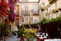 Tropea - Innenhof im Centro Storico