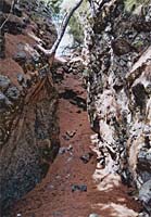 Ruta de los Volc�nes - Felsspalte am Pico Nambroque