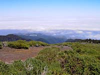 Parque Natural de las Nieves - in der Mitte Wasserreservoir Laguna de Barlovento