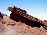Pico de las Nieves (2230m) - erodierte Tuffsteinablagerungen