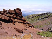 Pico de las Nieves - erodierte Tuffsteinablagerungen