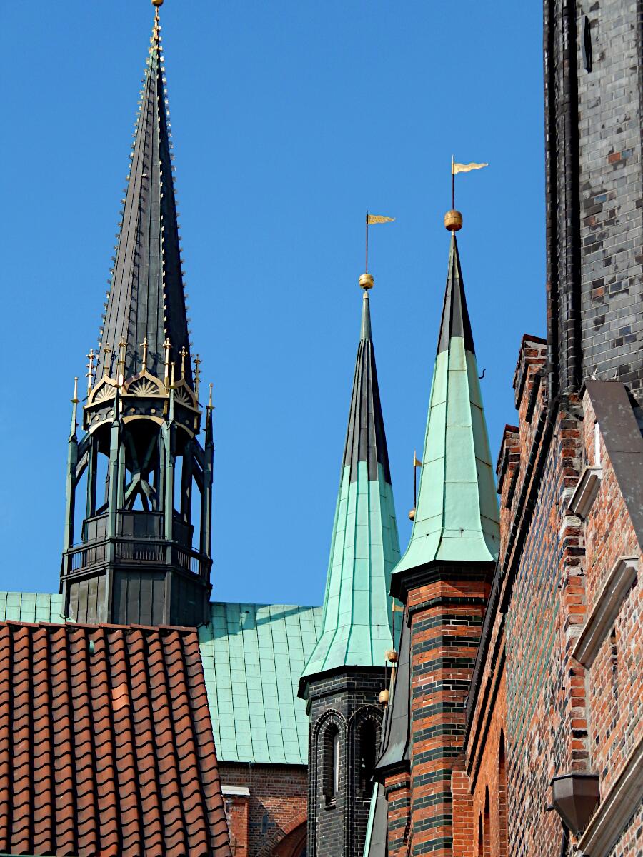 Dachreiter Marienkirche und Trme Rathaushauptgebude