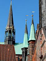 Dachreiter Marienkirche und Trme Rathaushauptgebude