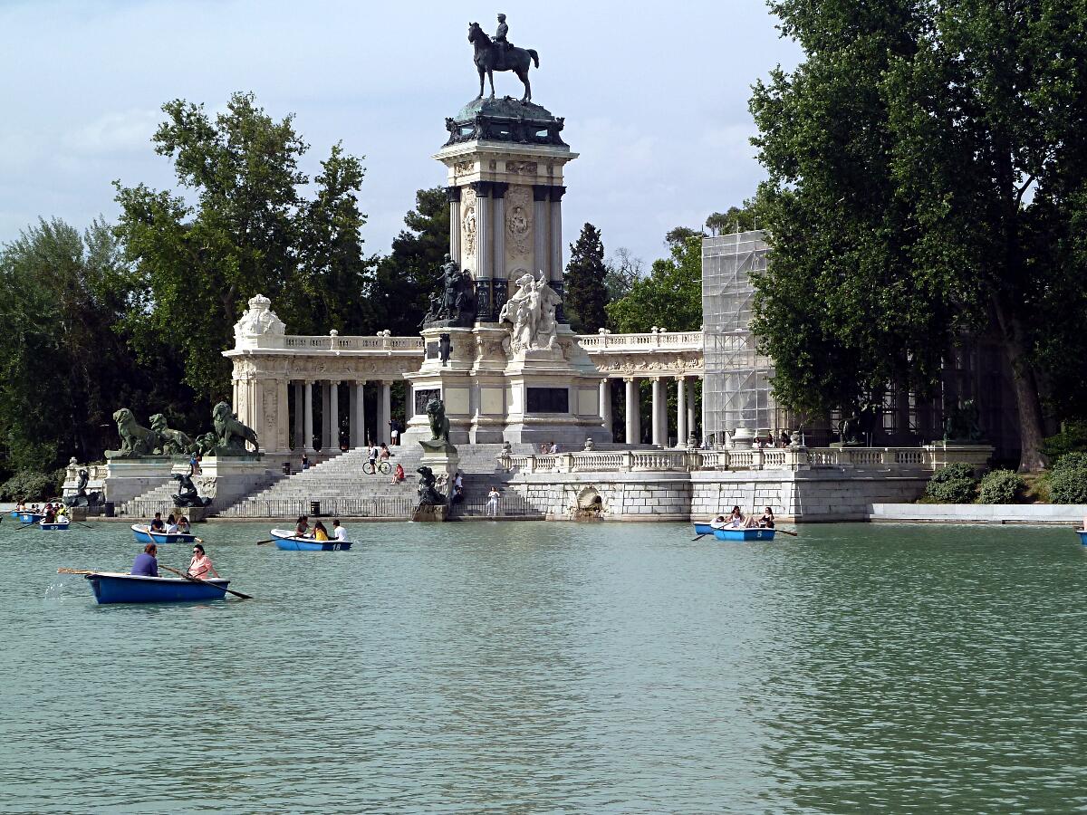 Parque del Retiro - Estanque Grande mit Monumento Alfonso XII (1922)