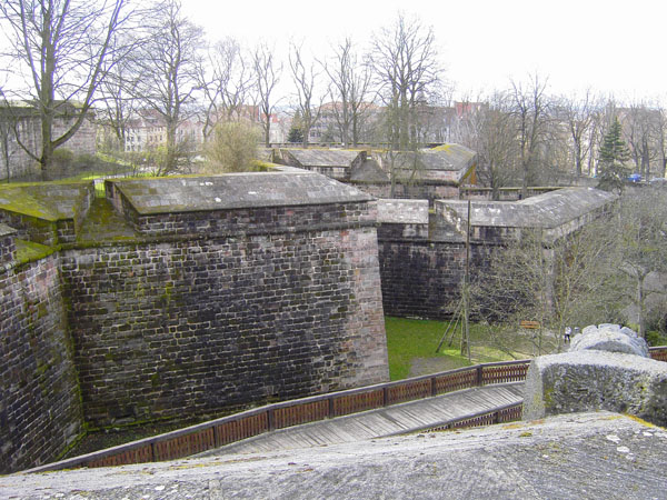 Kaiserburg - Bastionen der Stadtmauer