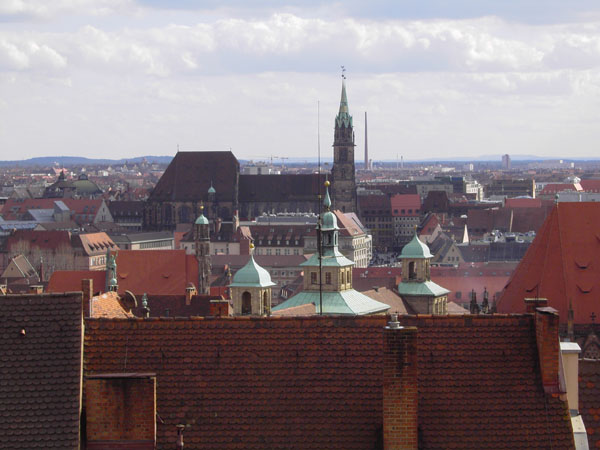 Altstadtpanorama - Blickrichtung Sden auf Lorenzkirche