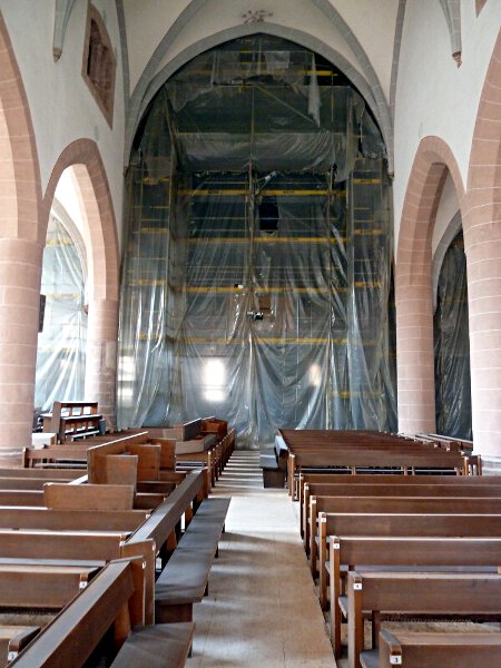 Ev. Stadtkirche St. Johannes und St. Martin (ab 1469) - w�hrend der Innenraumsanierung